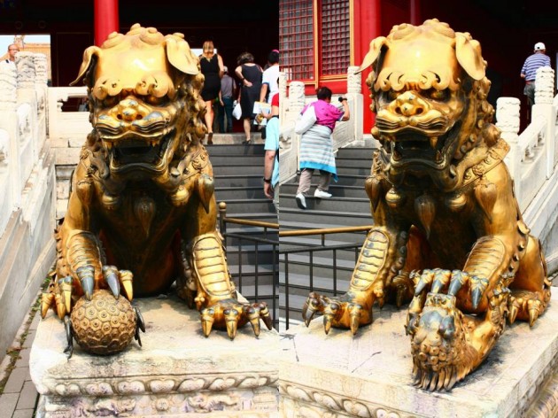 Resultado de imagem para leoes guardiões na china