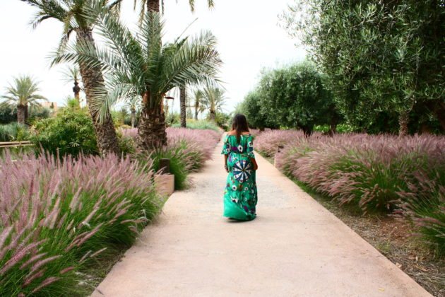 Pelos jardins do Mandarin Oriental Marrakech